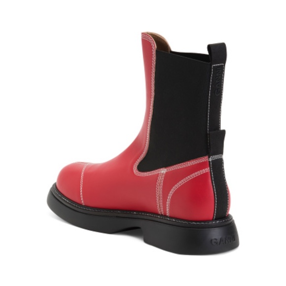 GANNI Made In Portugal Everyday Mid Calf Chelsea Boots - Picture 2 of 3